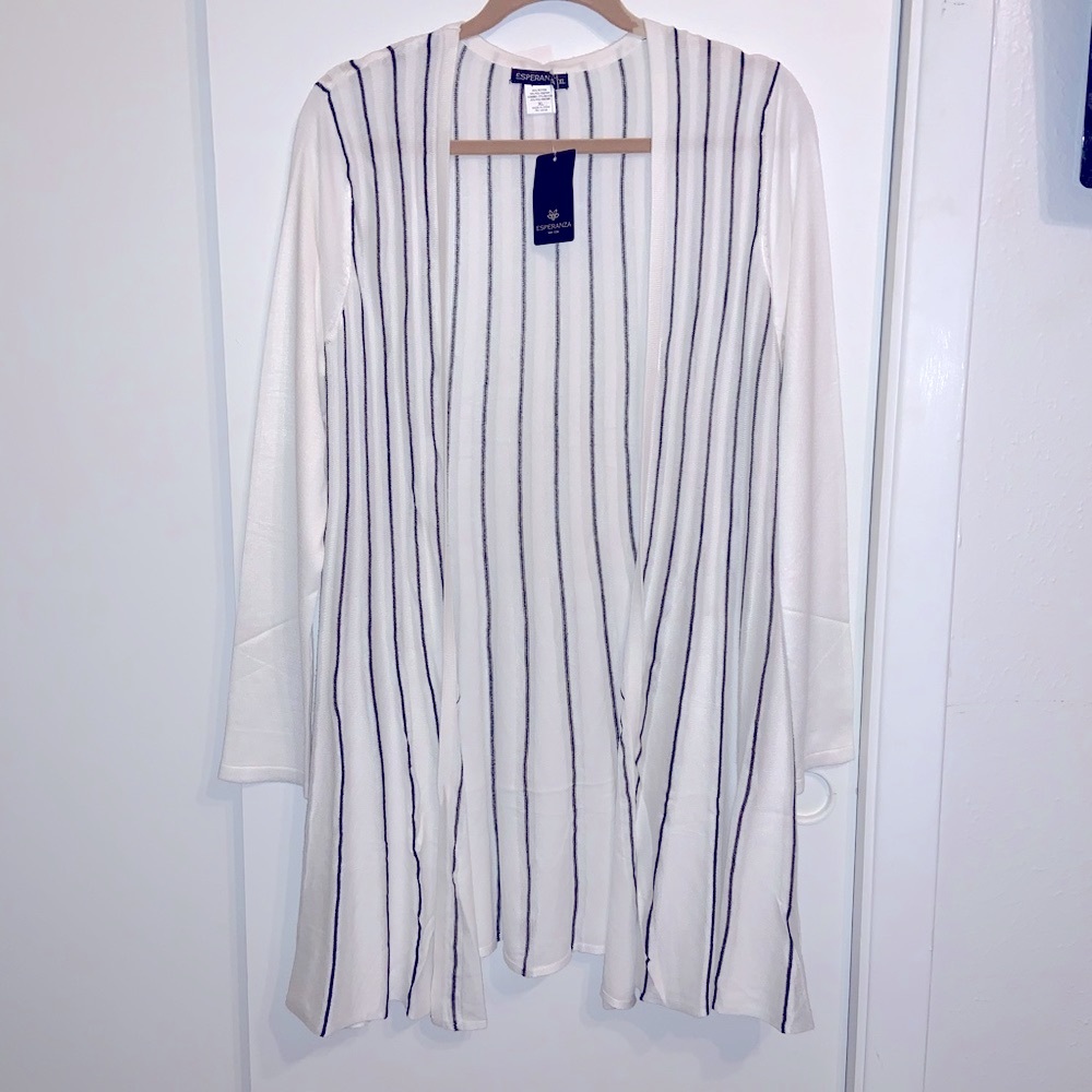 Striped Sweater Cardigan